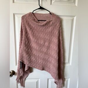 Pink poncho